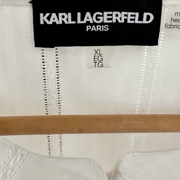 Karl Lagerfeld White Lace Blouse - Picture 3 of 3